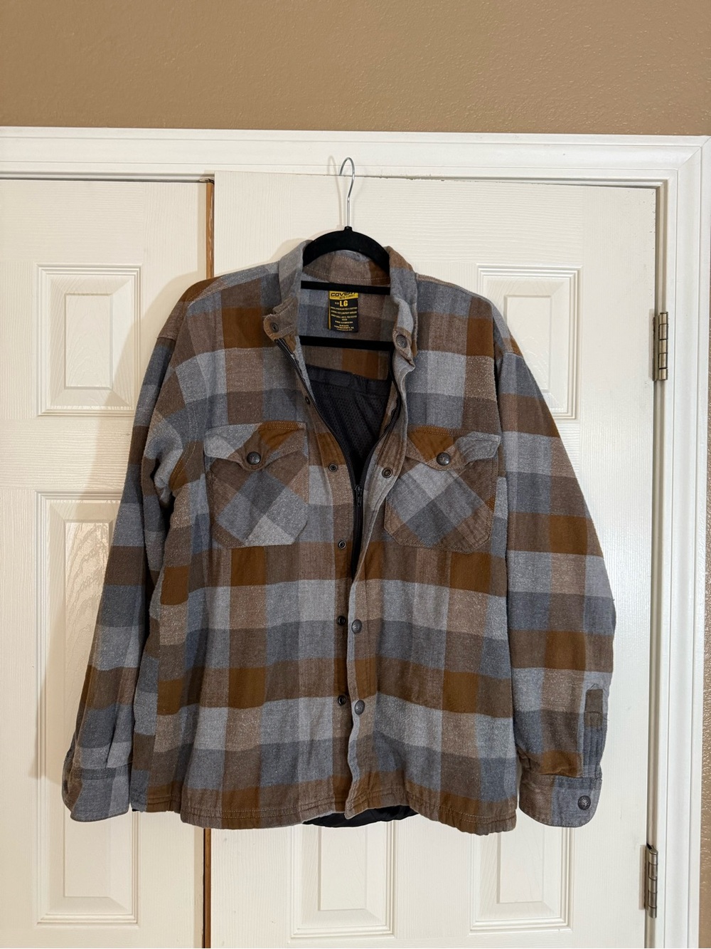 Scorpion EXO Covert Moto Flannel Kevlar Motorcycle Jacket Men’s L